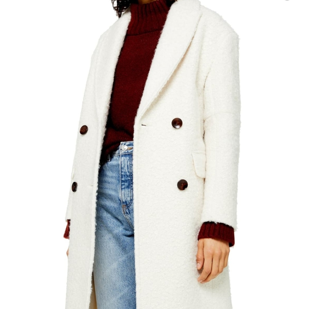 Topshop Kim Boucle Coat